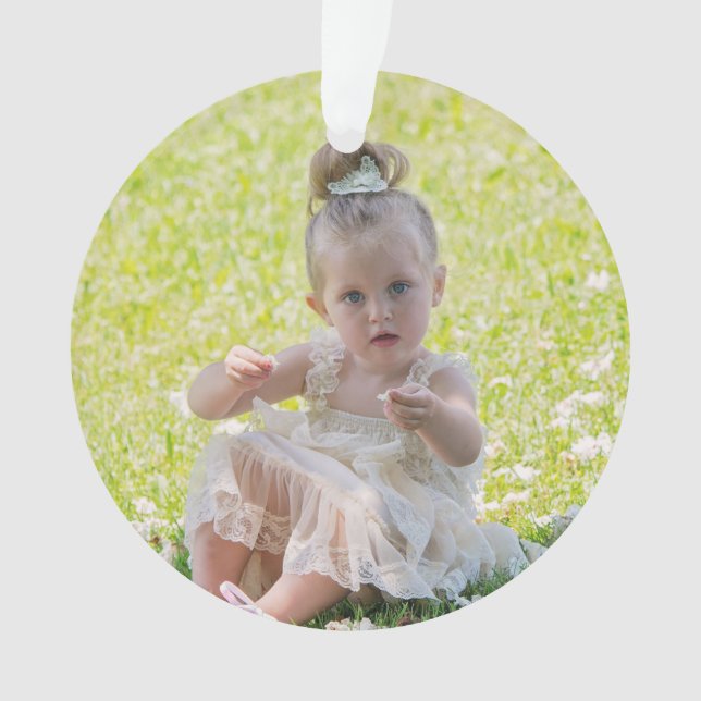 Double Sided Personalised Christmas Ornament (Front)