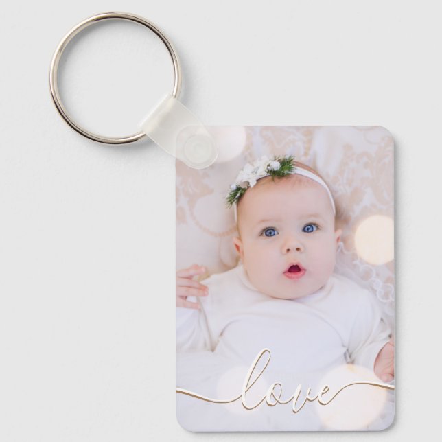 Double Sided Photo Aluminium Key Ring (Front)