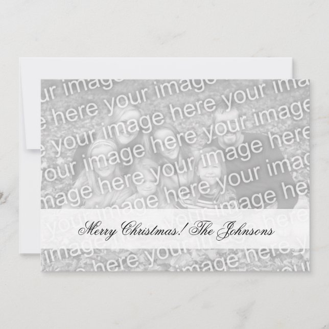 Double sided photo Christmas cards with two images (Front)