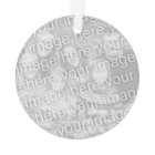 Double sided photo ornament with 2 custom pictures
