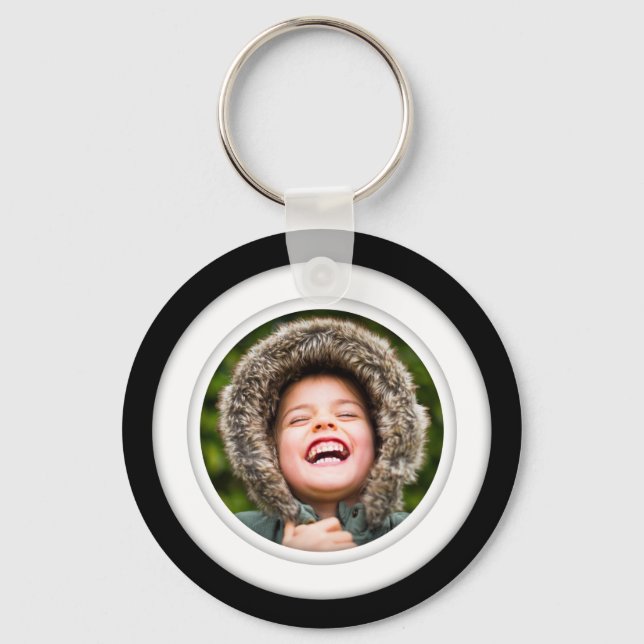 Double Sided Photo Template Metal Keychain (Front)