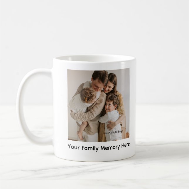 Double Sided Photo/Text Personalised Ceramic Coffee Mug (Left)