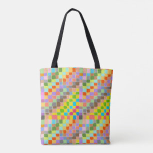 Double sided rainbow tote bag