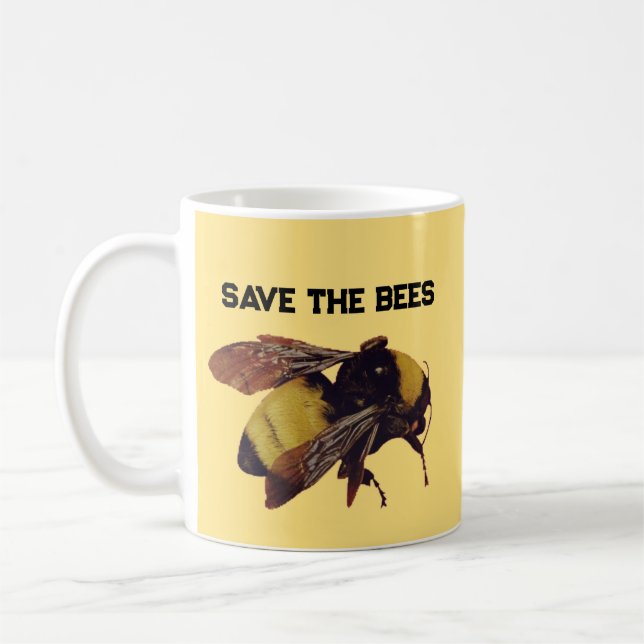 DOUBLE SIDED SAVE THE BEES MUG (Left)