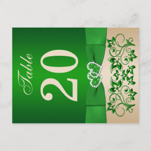 Double-sided Table Number Postcard