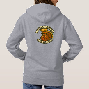 Double-Sided Trumpkin Pumpkin – Make America Again Hoodie