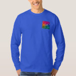 Double Sided Upload Logo Image Men's Long Sleeve T-Shirt<br><div class="desc">Double Sided Upload Add Image Logo Photo Custom Personalise Template Men's Basic Long Sleeve Deep Royal Blue T-Shirt.</div>