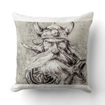 Double Sided Viking Pillow