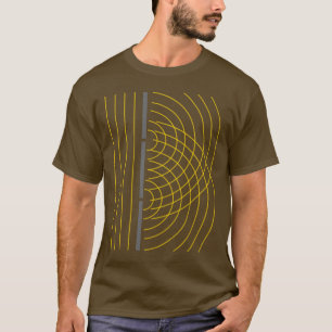 Double Slit Light Wave Particle Science Experiment T-Shirt