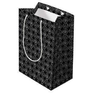 Double Spiral Celtic Pattern Medium Gift Bag