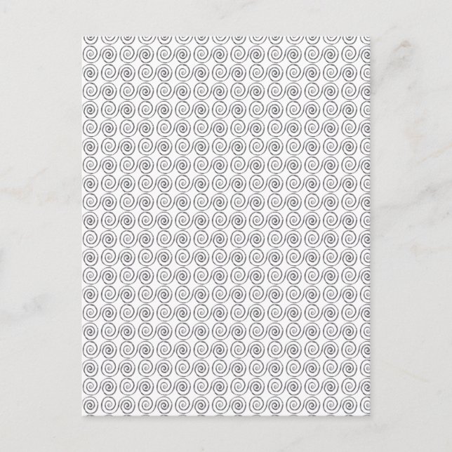 Double Spiral Celtic Pattern Postcard (Front)