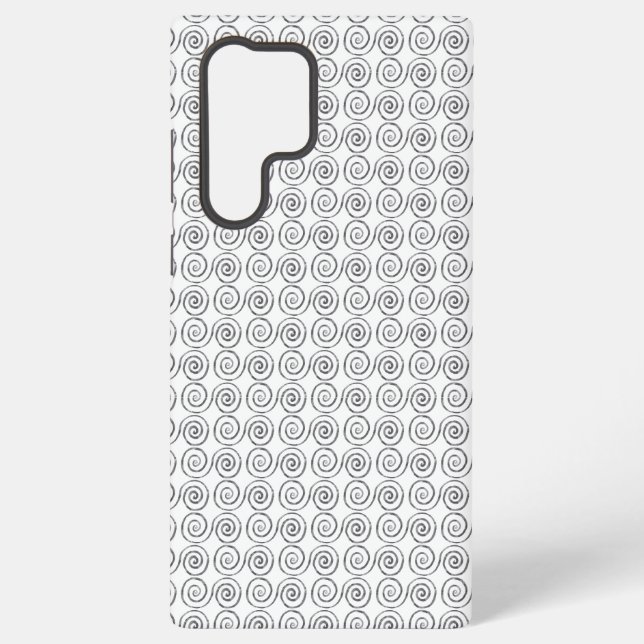 Double Spiral Celtic Pattern Samsung Galaxy S22 Ultra Case (Back)