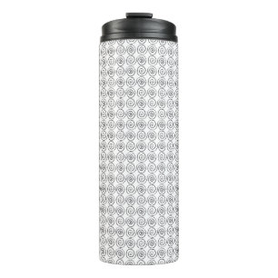 Double Spiral Celtic Pattern Thermal Tumbler