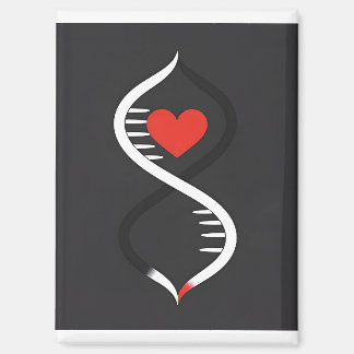 Double Spiral with Heart  Magnet