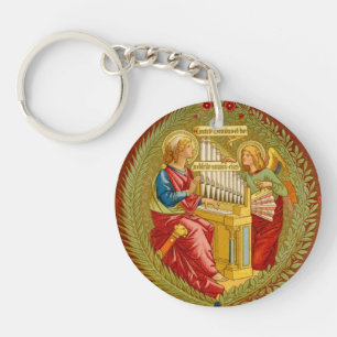 Double St. Cecilia of Rome (SNV 36) Key Ring
