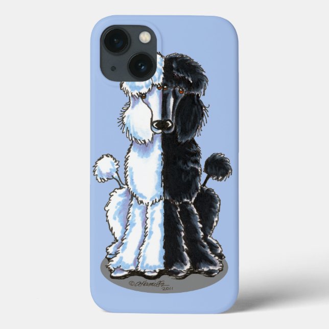Double Standard Poodles Case-Mate iPhone Case (Back)