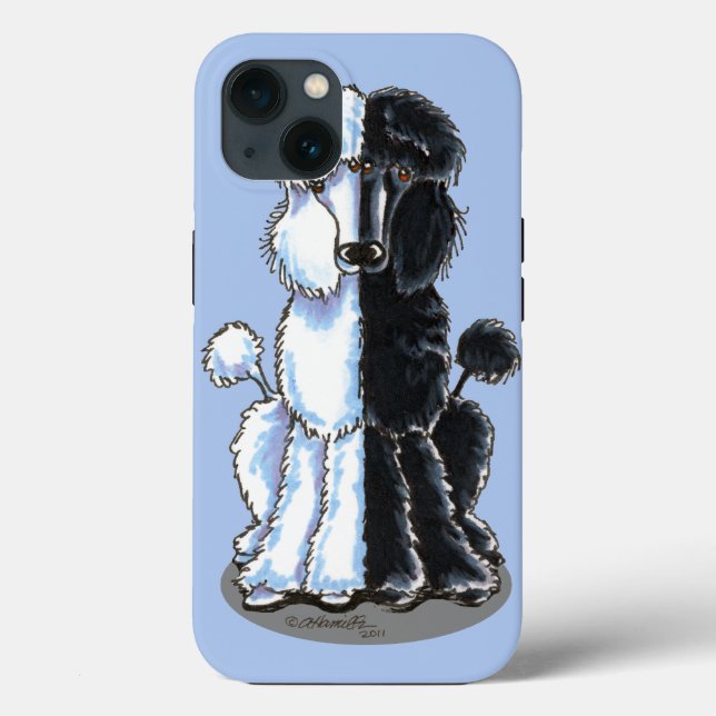 Double Standard Poodles Case-Mate iPhone Case (Back)