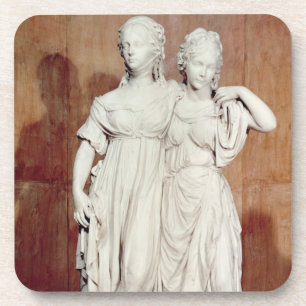 Double statue of the Princesses Louise (1776-1810) Coaster