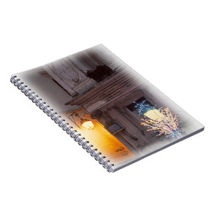 Double Street Lamps Paris Spiral Photo Notebook