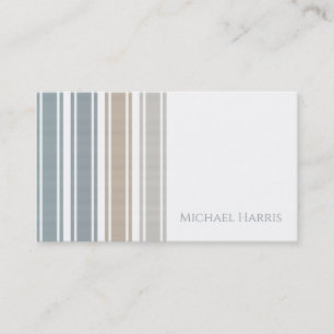 Double Striped   Coastal Business Card