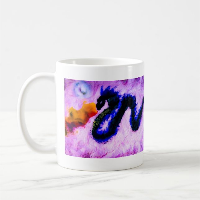 Double Sumi Dragon coffee mug (Left)