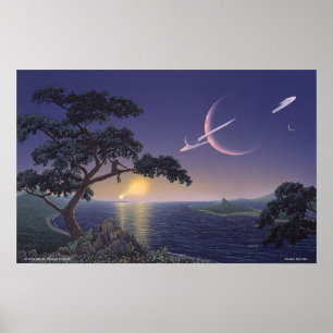Double Sunset Poster
