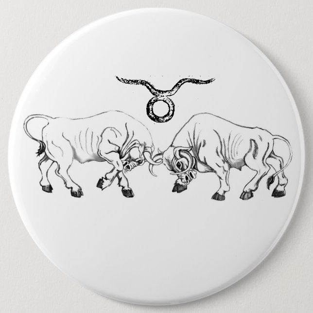 Double Taurus 6 Cm Round Badge (Front)