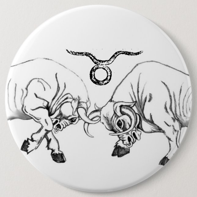 Double Taurus 6 Cm Round Badge (Front)