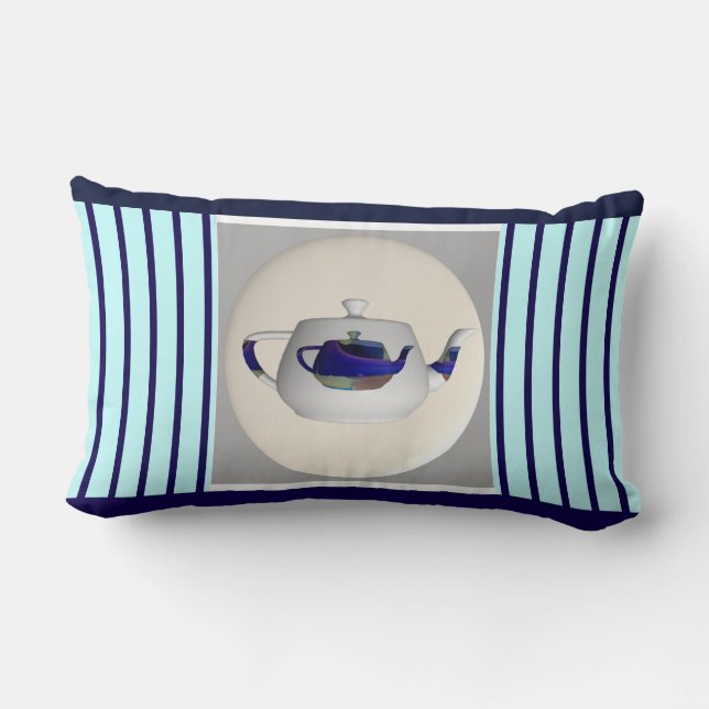 Double Teapot  Fun  Lumbar Cushion (Back)