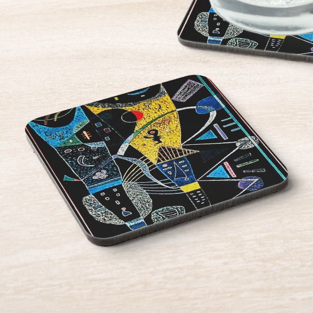Double Tension by Wassily Kandinsky Coaster (Left Side)