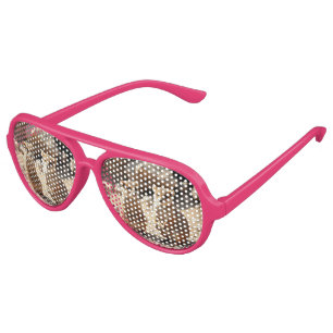 "Double the Cuteness: Aussie Quokka Twins" Aviator Sunglasses