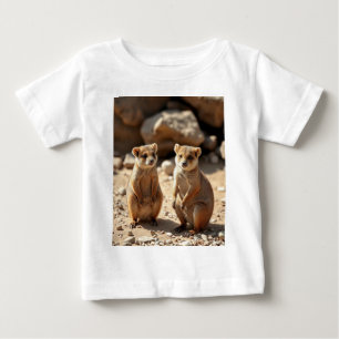 "Double the Cuteness: Aussie Quokka Twins" Baby T-Shirt