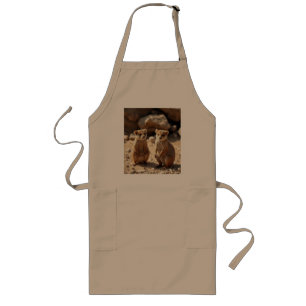 "Double the Cuteness: Aussie Quokka Twins" Long Apron