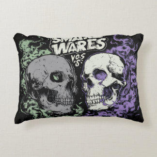 Double the darkness with this decorative cushion