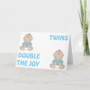 DOUBLE THE JOY WITH TWINS-CONGRATULATIONS CARD