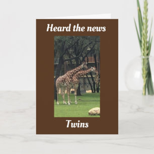 DOUBLE THE LOVE ON THE BIRTH OF YOUR TWINS CARD