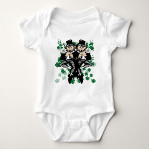 Double The Luck Leprechaun Baby Bodysuit