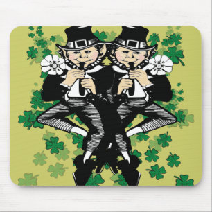 Double The Luck Leprechaun Mouse Pad