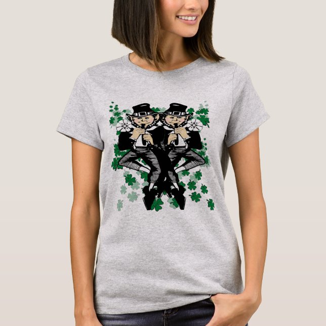 Double The Luck Leprechaun T-Shirt (Front)