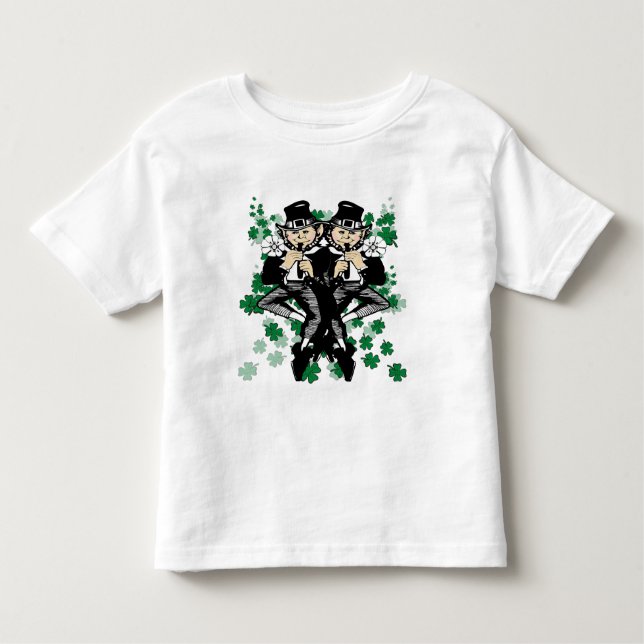 Double The Luck Leprechaun Toddler T-Shirt (Front)