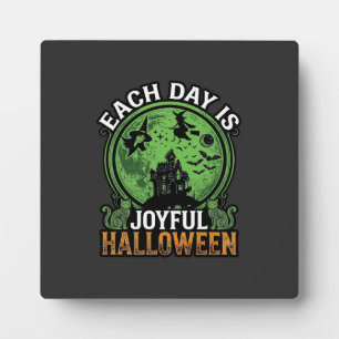 Double Toil Trouble Witch Pumpkin Halloween Cobweb Plaque