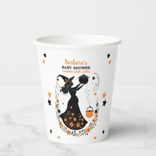 Double Trouble Brew - A Twin Halloween Baby Shower Paper Cups