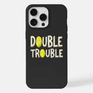 Double Trouble Funny Tennis Balls iPhone 15 Pro Max Case