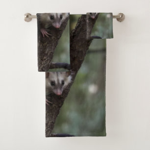 Double Trouble in the Canopy: Twin Possums Bath Towel Set