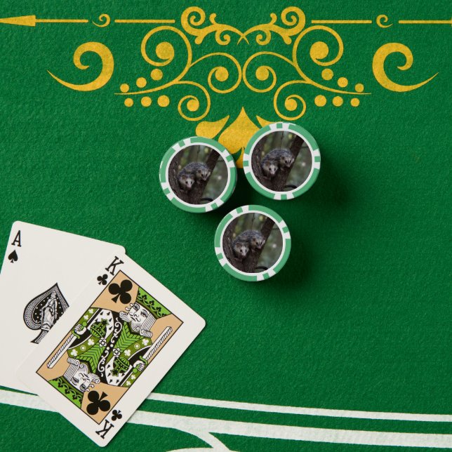 Double Trouble in the Canopy: Twin Possums Poker Chips (Poker Table (Stack))