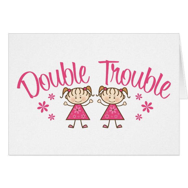 Double Trouble Pink Girl (Front Horizontal)