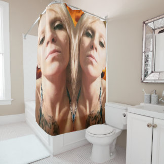 Double Trouble Shower Curtain