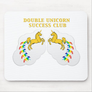Double Unicorn Success Club Mouse Pad