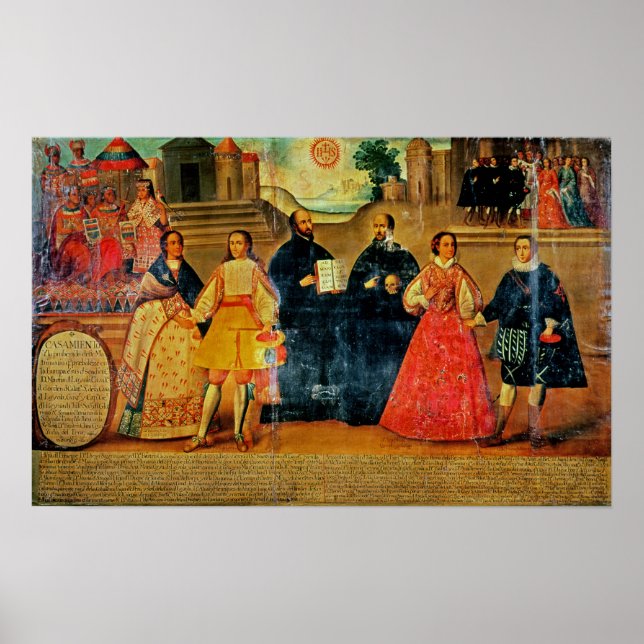 Double wedding between two Inca women Poster (Front)