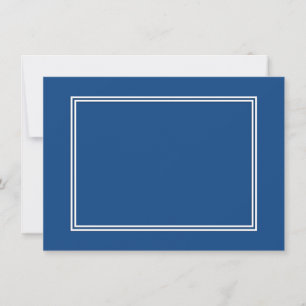 Double White Shadowed Border on Morning Glory Blue
